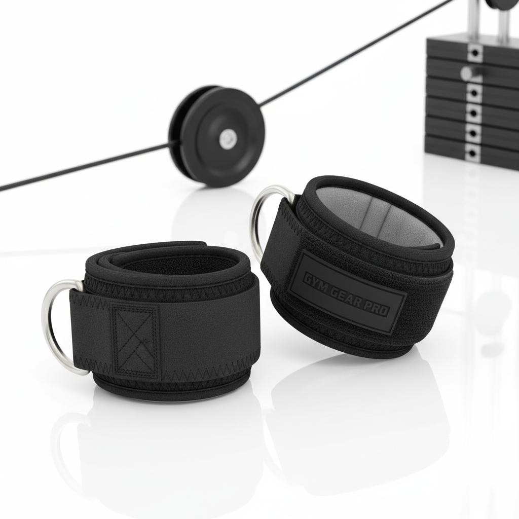 FITGIRL Ankle Straps for cable machine on white background